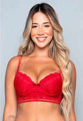 Sutiã Lingerie Com Bojo Em Renda