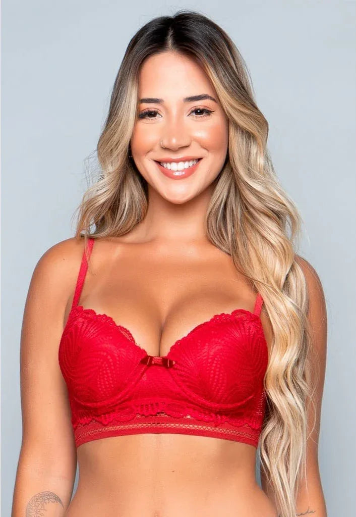 Sutiã Lingerie Com Bojo Em Renda