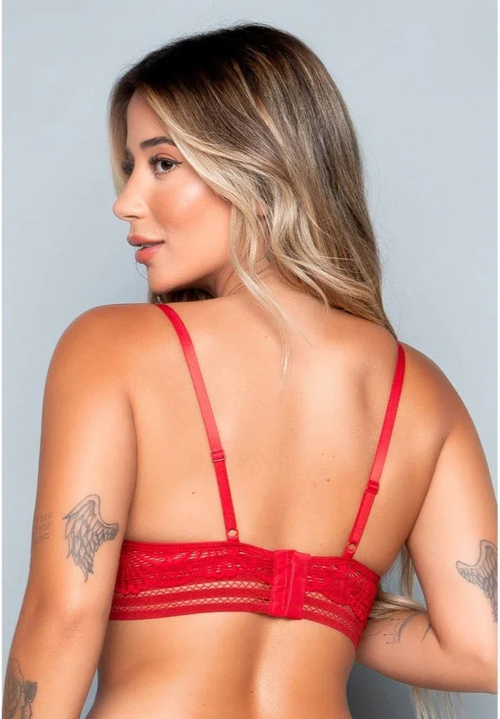 Sutiã Lingerie Com Bojo Em Renda